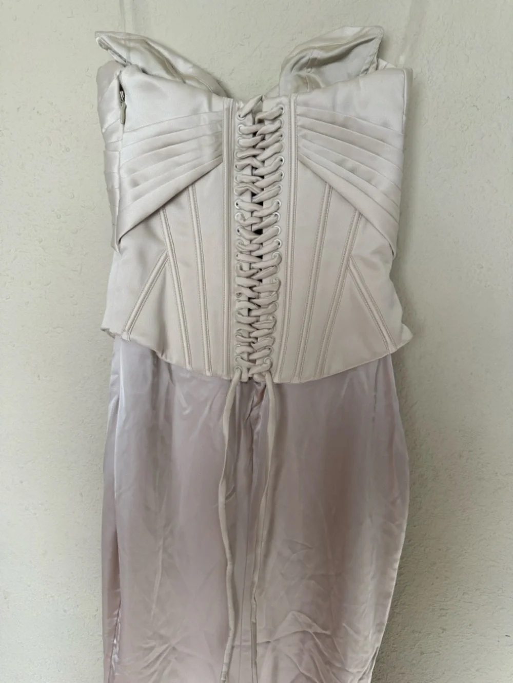 House of CB Eve‎ XS A-C Ivory Satin Corset Maxi Dress - Limited Edition - Picture 12 of 12